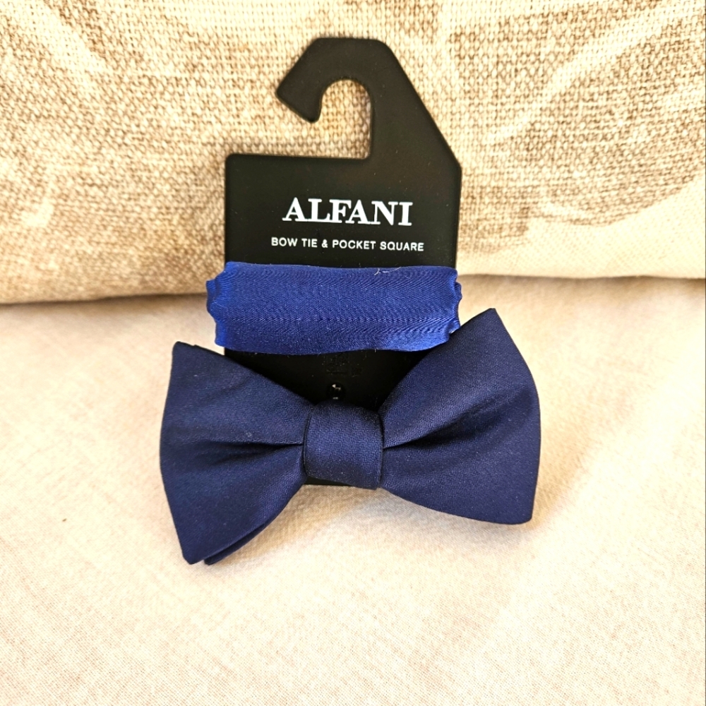 Alfani Bow Tie and Pocket Square